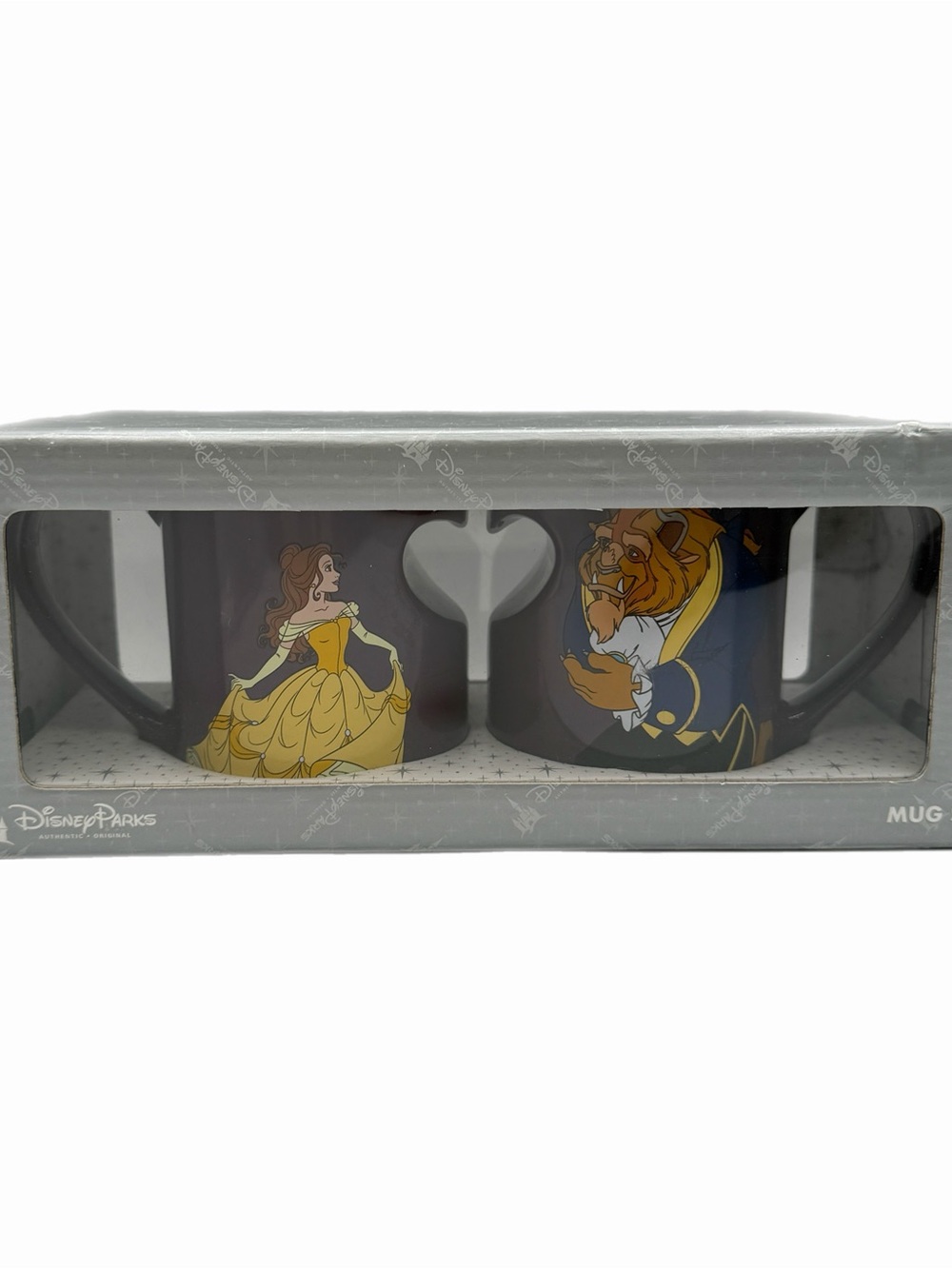 Disney Parks Beauty & the Beast Coffee Mug Set – Purple – New in Box